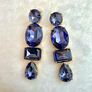 Oscar de la Renta Crystal Earrings